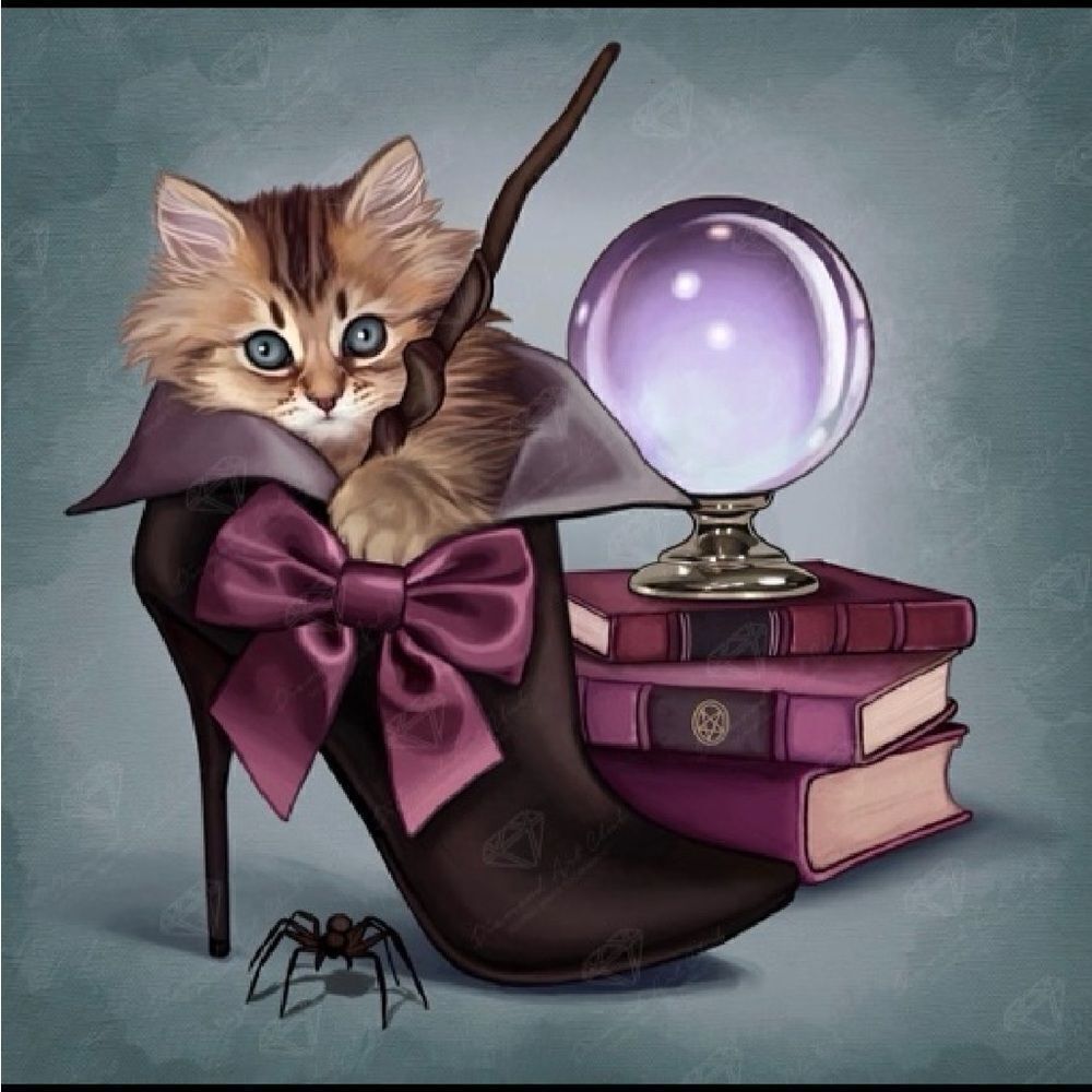 Wizard Kitten Diamond Painting from Diamond Art Club!
